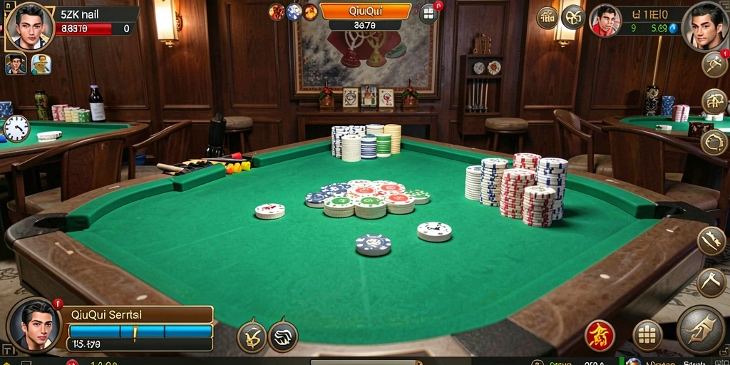 Screenshot gameplay QiuQiu di 5ZK yang mendebarkan.
