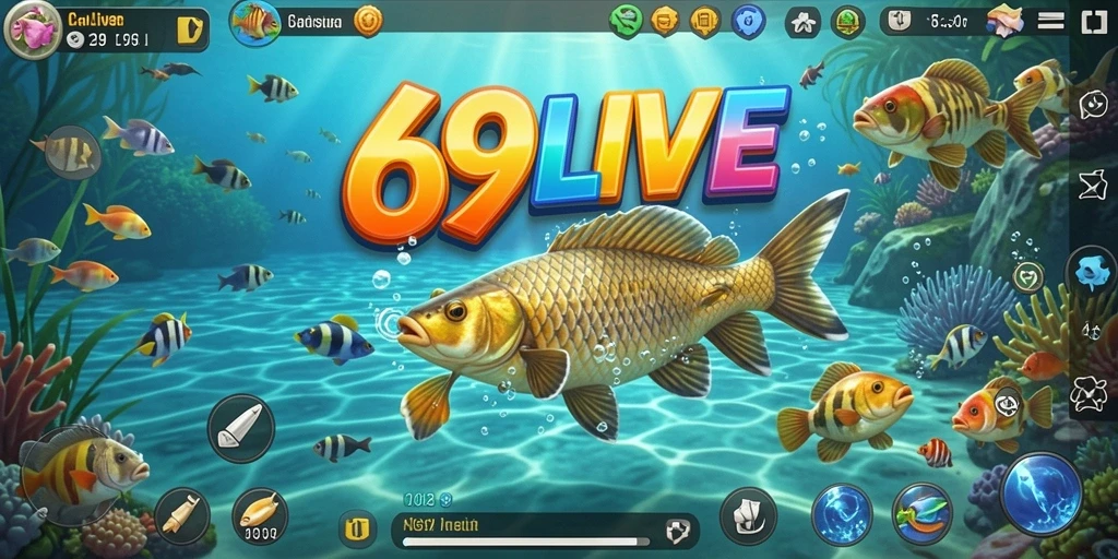 Gameplay menarik saat menangkap ikan di 69LIVE.