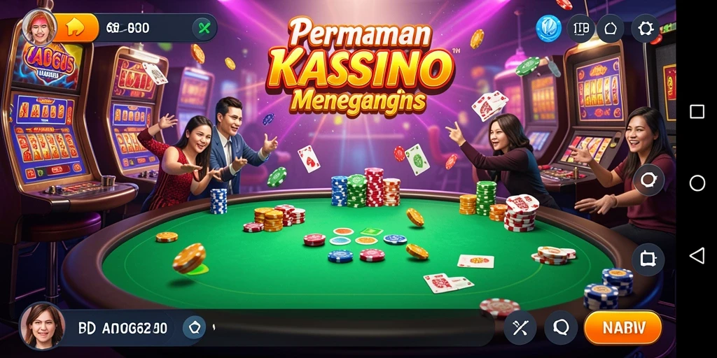 Screenshot utama ADG62 menampilkan atmosfer kasino yang menegangkan.