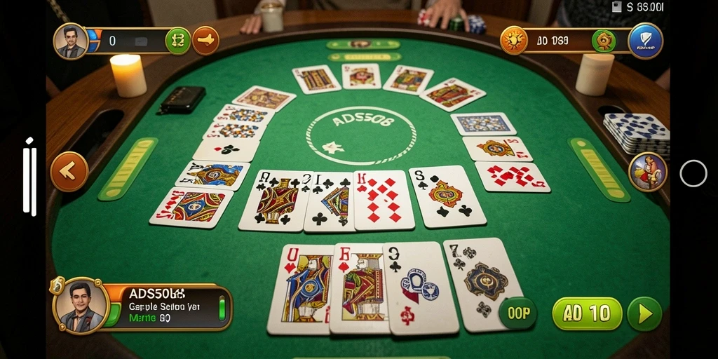 Tampilan gameplay Gaple yang seru dan interaktif.