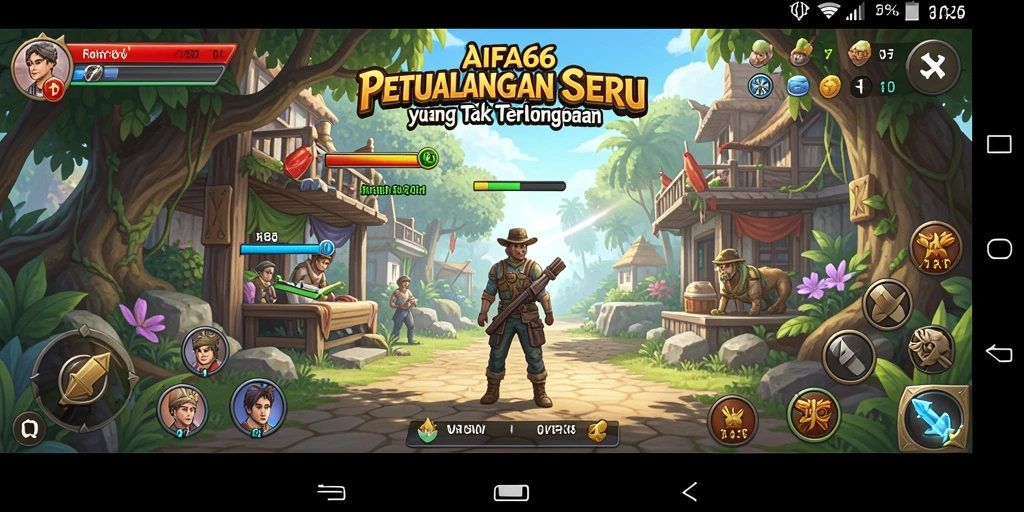 Screenshot utama AIFA66 menunjukkan aksi seru dalam petualangan.