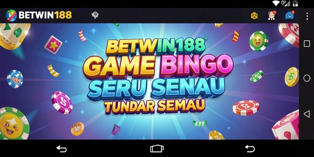 Tampilan utama BETWIN188 dengan gameplay Bingo yang seru.