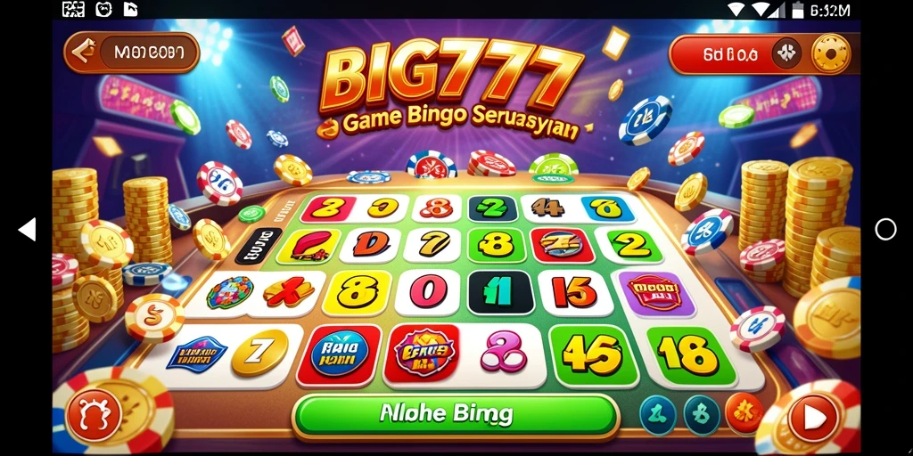 Tampilan gameplay seru dari BIG777 yang menghadirkan Bingo interaktif.