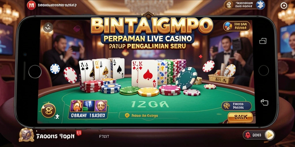 Tampilan gameplay live casino BINTANGMPO yang seru dan interaktif.