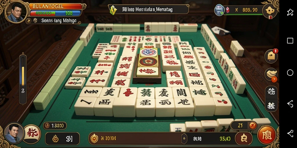 Tampilan gameplay Mahjong yang menarik di BULANTOGEL.
