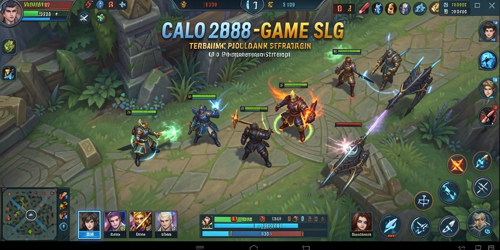 Gameplay mendebarkan di dalam CALO288 yang memperlihatkan strategi SLG.