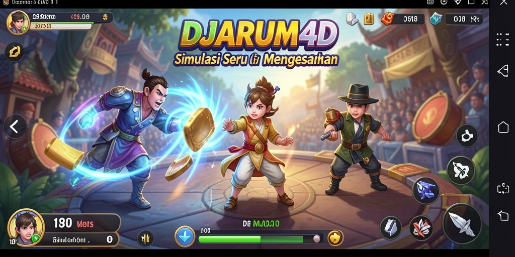 Screenshot gameplay <strong>DJARUM4D</strong> menunjukkan penuh aksi dan interaksi.