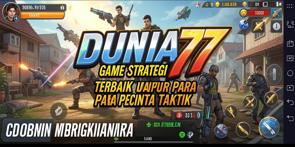 Screenshot menarik dari gameplay mendebarkan DUNIA77.