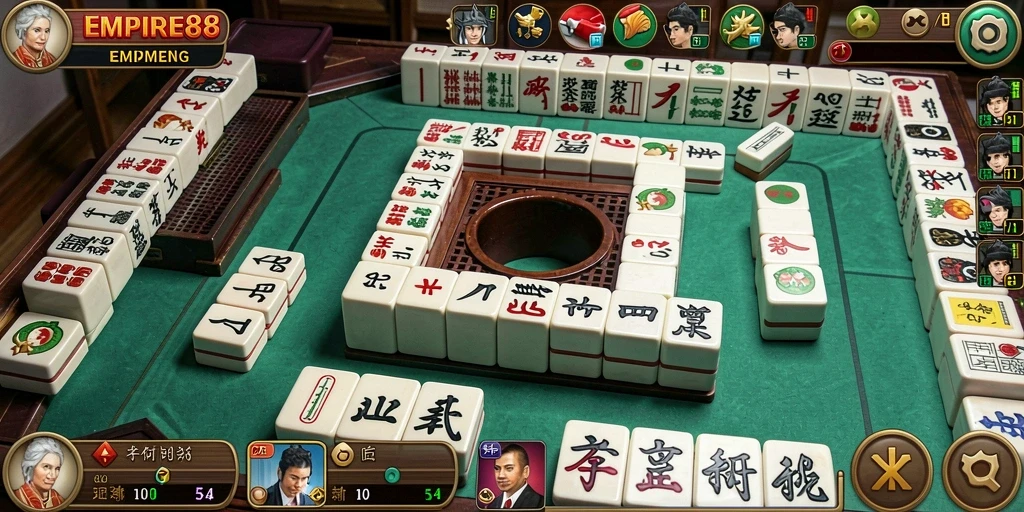 Screenshot EMPIRE88 menampilkan aksi bermain Mahjong yang seru dan menantang.
