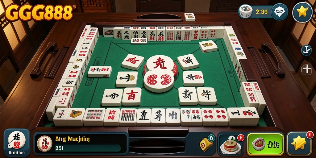 Screenshot menampilkan gameplay seru dari GGG888 Mahjong.