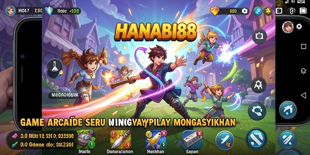 Tampilan gameplay seru dalam HANABI88 dengan efek visual menarik.