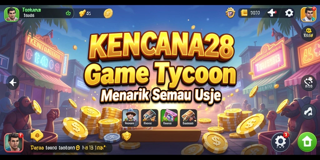 Screenshot gameplay KENCANA28 menampilkan aktivitas manajemen bisnis yang mengasyikkan.