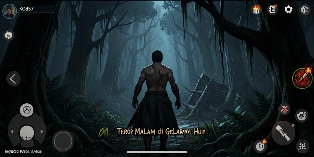 Tampilan gameplay KO857 yang menyeramkan dan penuh ketegangan.