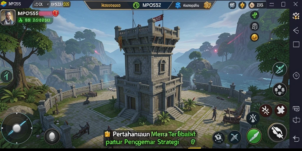 Tampilan gameplay MPO555 yang seru dalam menghadapi gelombang musuh.