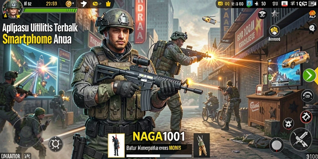 Tampilan antarmuka NAGA1001 yang intuitif dan mudah digunakan.