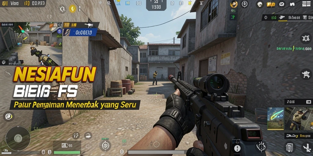 Tampak gameplay intens dari NESIAFUN yang membuat adrenalin memuncak.