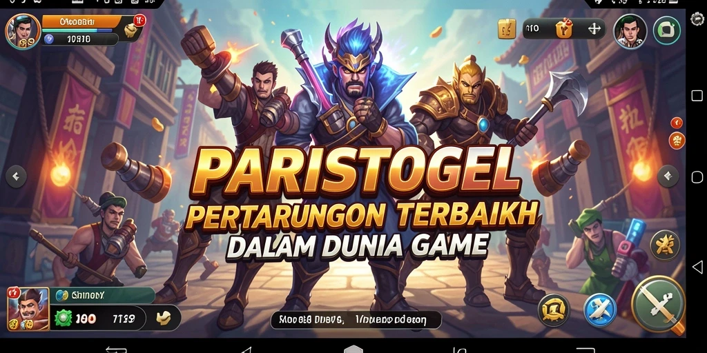 Gameplay seru di PARISTOGEL dengan pertarungan yang mendebarkan.