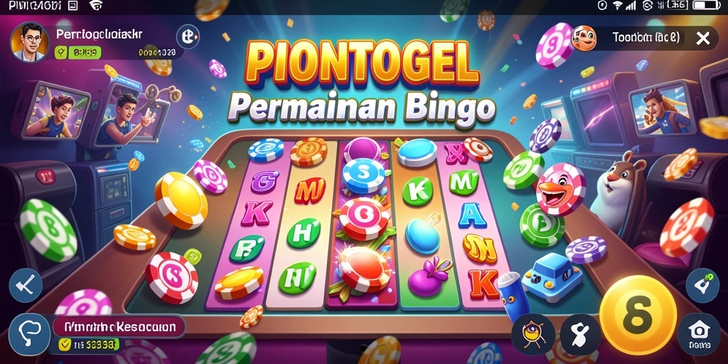 Tampilan menarik dari gameplay Bingo di PIONTOGEL.