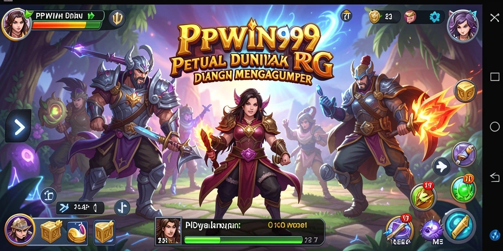 Screenshot PPWIN99 menunjukkan aksi seru dalam pertarungan RPG.