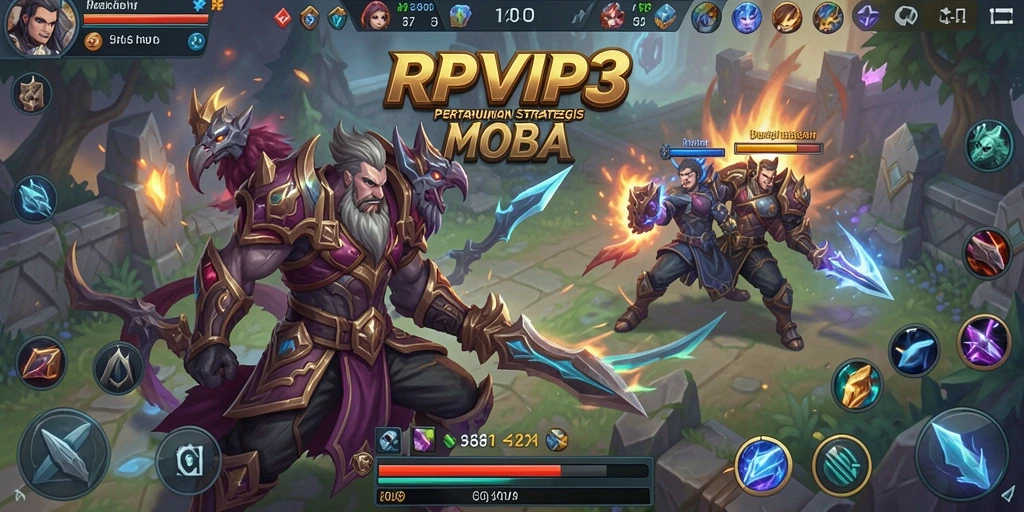 Screenshot menampilkan pertarungan seru dalam arena RPVIP3.