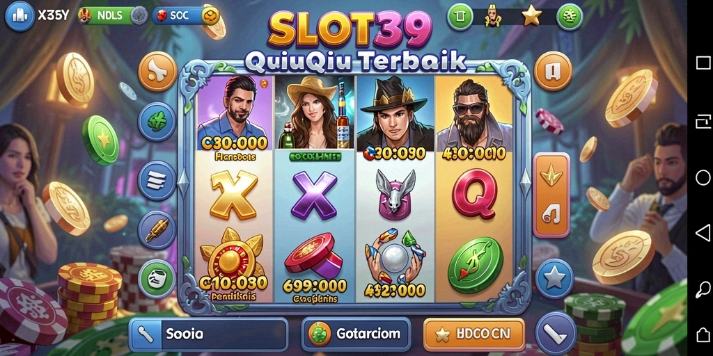 Tampilan gameplay SLOT39 yang seru dan interaktif dalam QiuQiu.