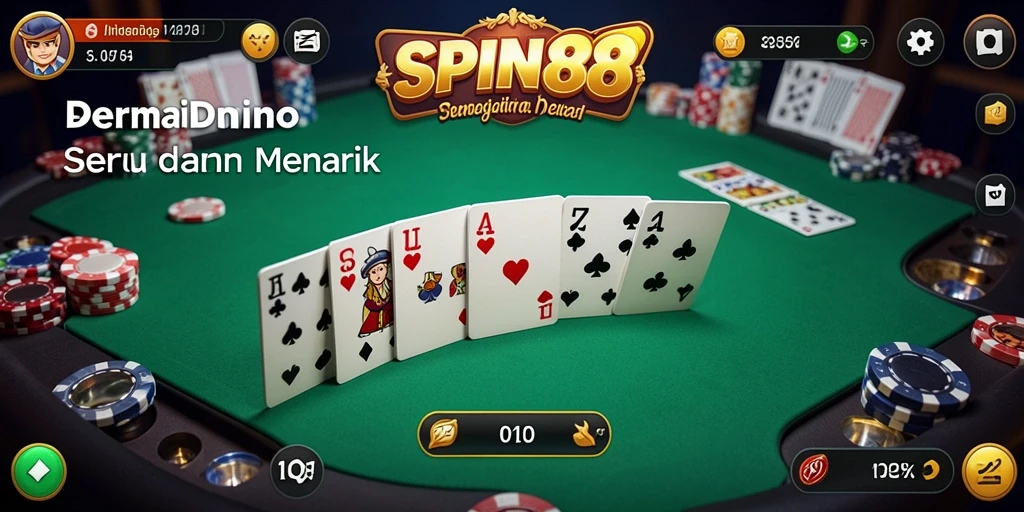 Screenshot gameplay SPIN88 dengan teman-teman bermain domino.