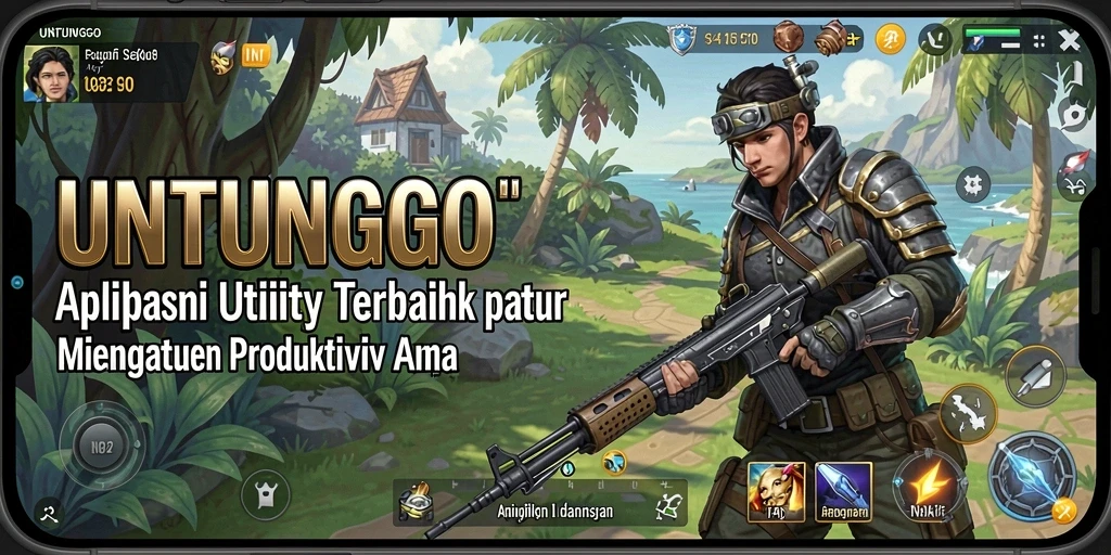 Tampilan utama UNTUNGGO dengan fitur manajemen tugas yang intuitif.