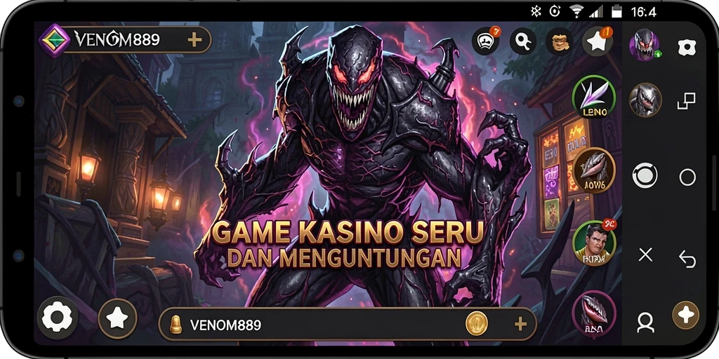 Tampilan gameplay menarik dan penuh warna dari VENOM889.